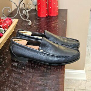 Bruno Magli Men's Soft Leather Loafers, Black, Sz 13